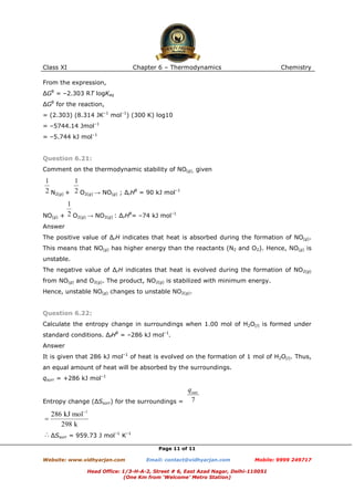 Thermodynamics exercise -with solutions | PDF