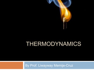 THERMODYNAMICS
By Prof. Liwayway Memije-Cruz
 