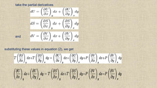 take the partial derivatives
and
substituting these values in equation (2), we get
 
