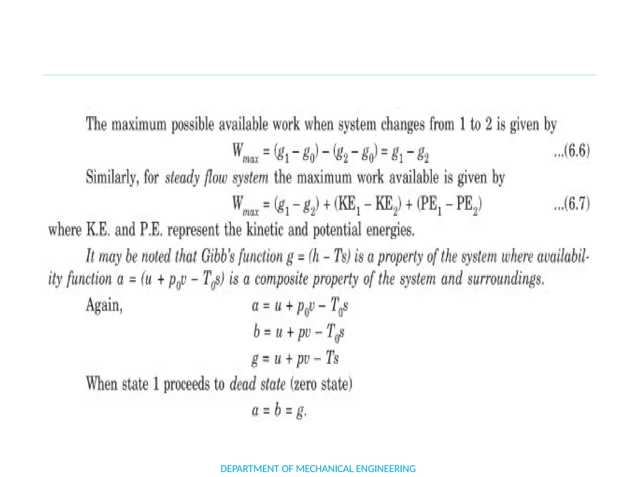 DEPARTMENT OF MECHANICAL ENGINEERING
 