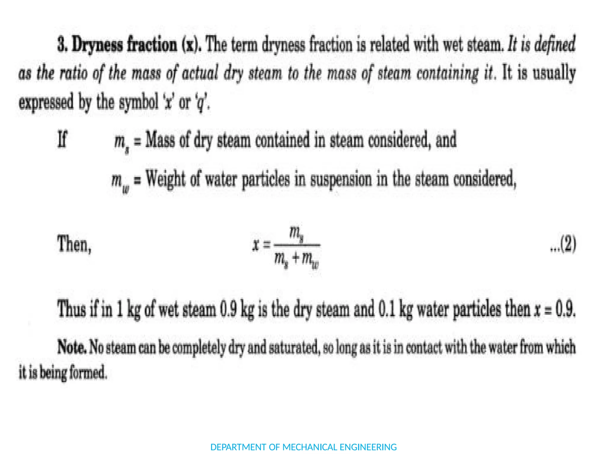 DEPARTMENT OF MECHANICAL ENGINEERING
 