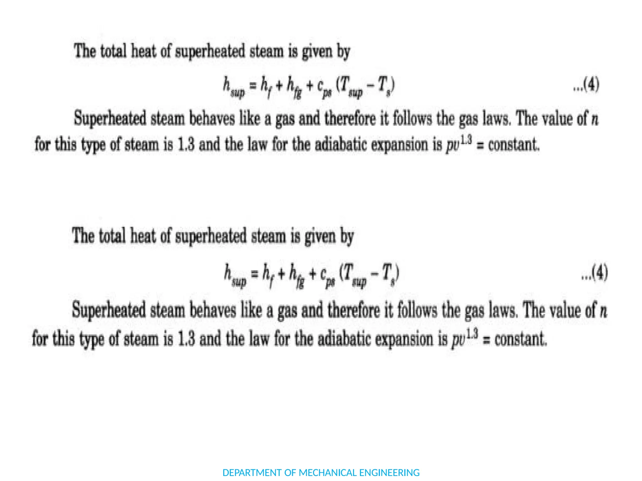 DEPARTMENT OF MECHANICAL ENGINEERING
 