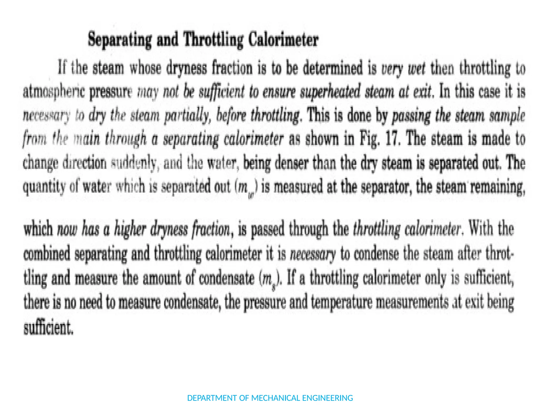 DEPARTMENT OF MECHANICAL ENGINEERING
 