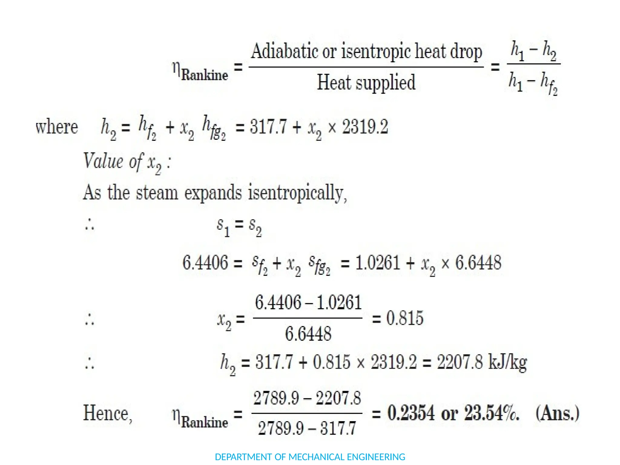 SOLVED PROBLEMS
DEPARTMENT OF MECHANICAL ENGINEERING
 