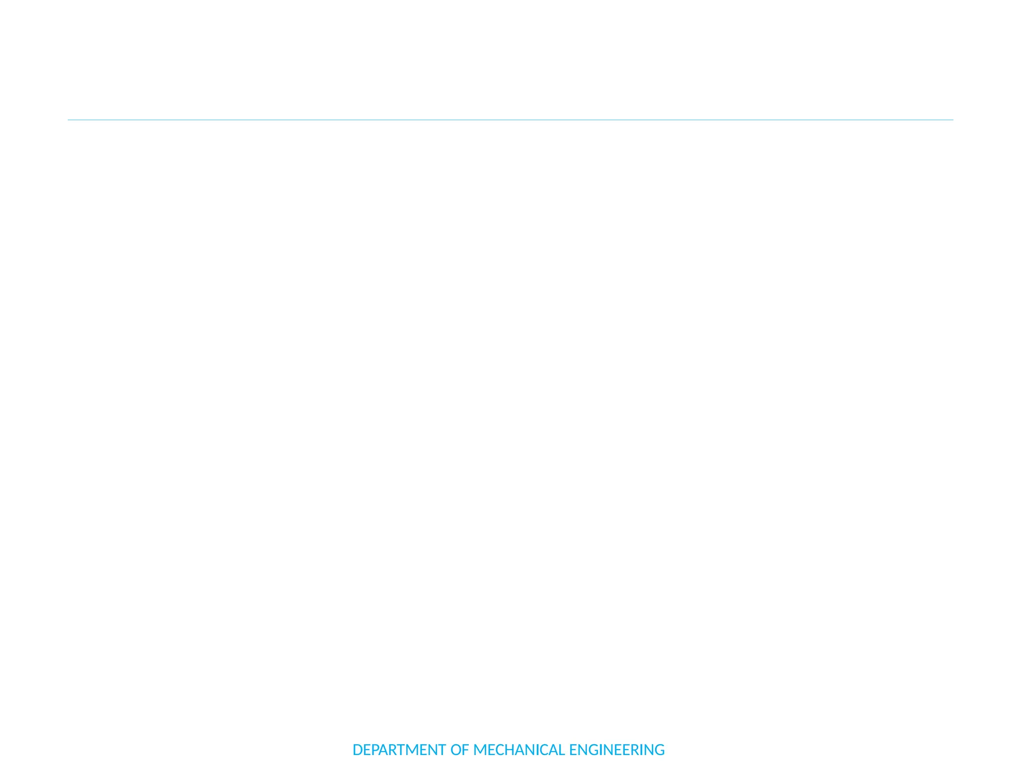 DEPARTMENT OF MECHANICAL ENGINEERING
 