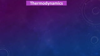 Thermodynamics
 
