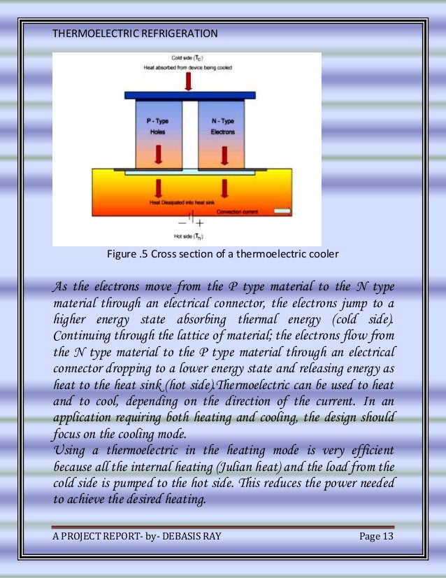 Thermoelectric cooling