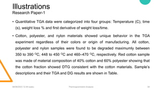 Tga Paper Thermogravimetric Analysis.pptx