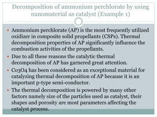 Thermogravimetric analysis for the characterization of nanomaterials ...
