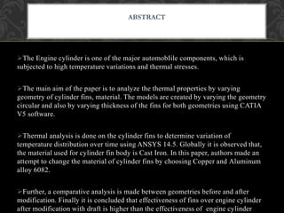 THERMO MECHANICAL ANALYSIS OF ENGINE CYLINDER seminar copy 2.pptx