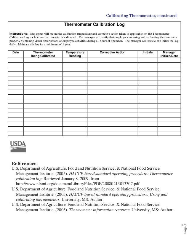 thermometer calibration guidelines complete bocklet 2 thermometer calibration log