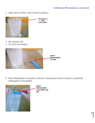 Thermometer Calibration Chart.pdf Thermometer calibration guidelines complete bocklet 2 | PDF