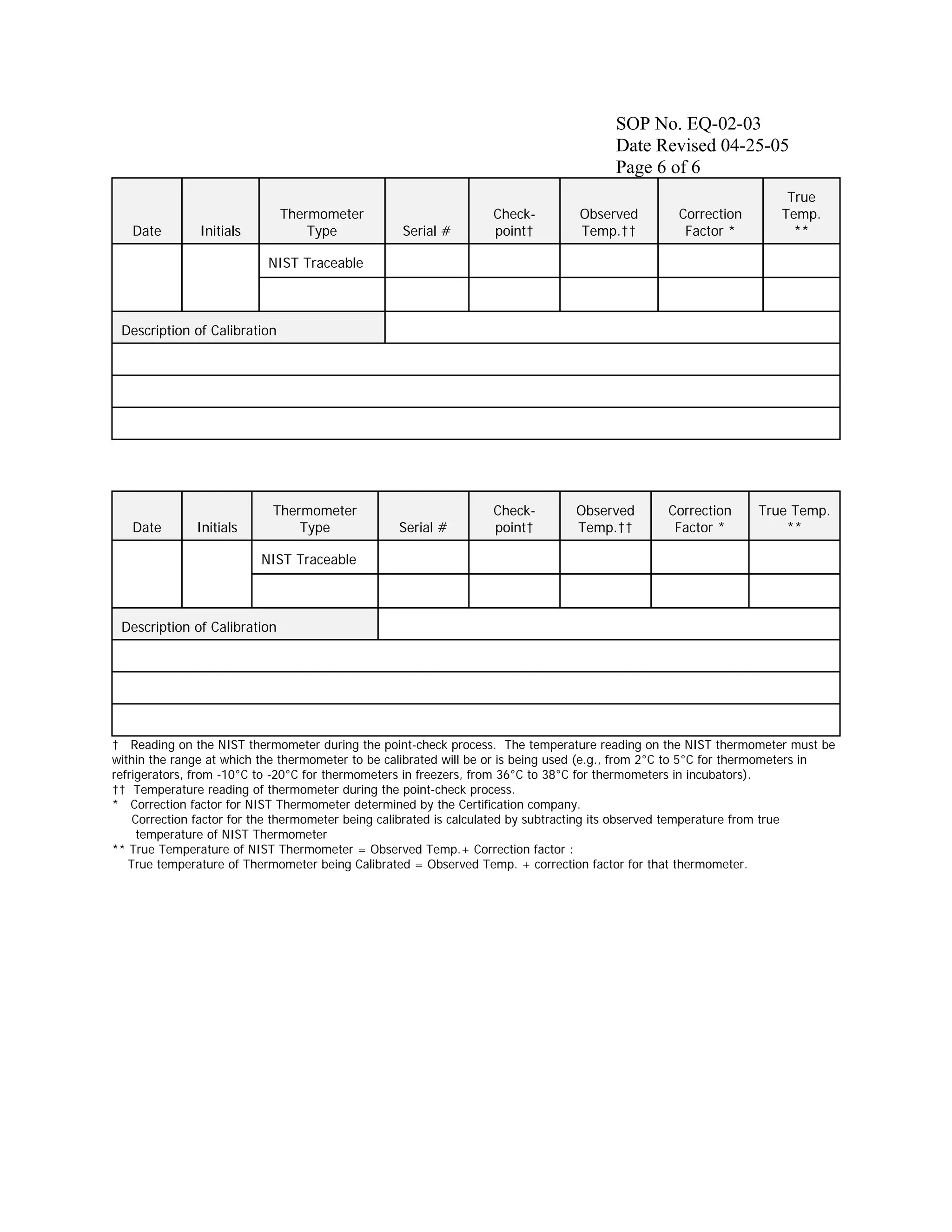 Thermometer Calibration Chart.pdf Thermometers calibration | PDF | Chemistry | Science