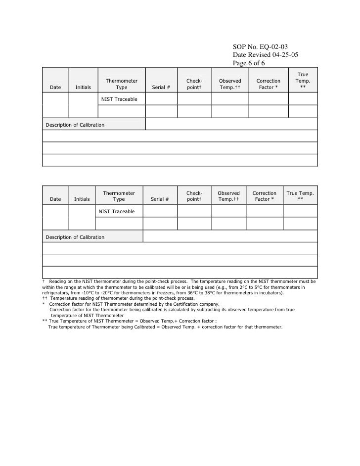 thermometers calibration