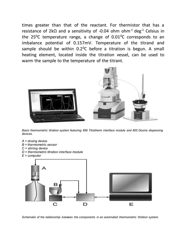 Thermometiric titration