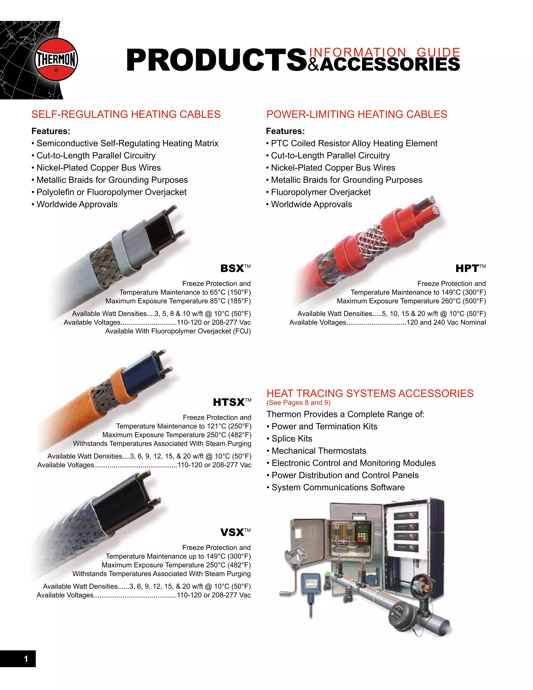 Thermon products and accessories Catalog PDF