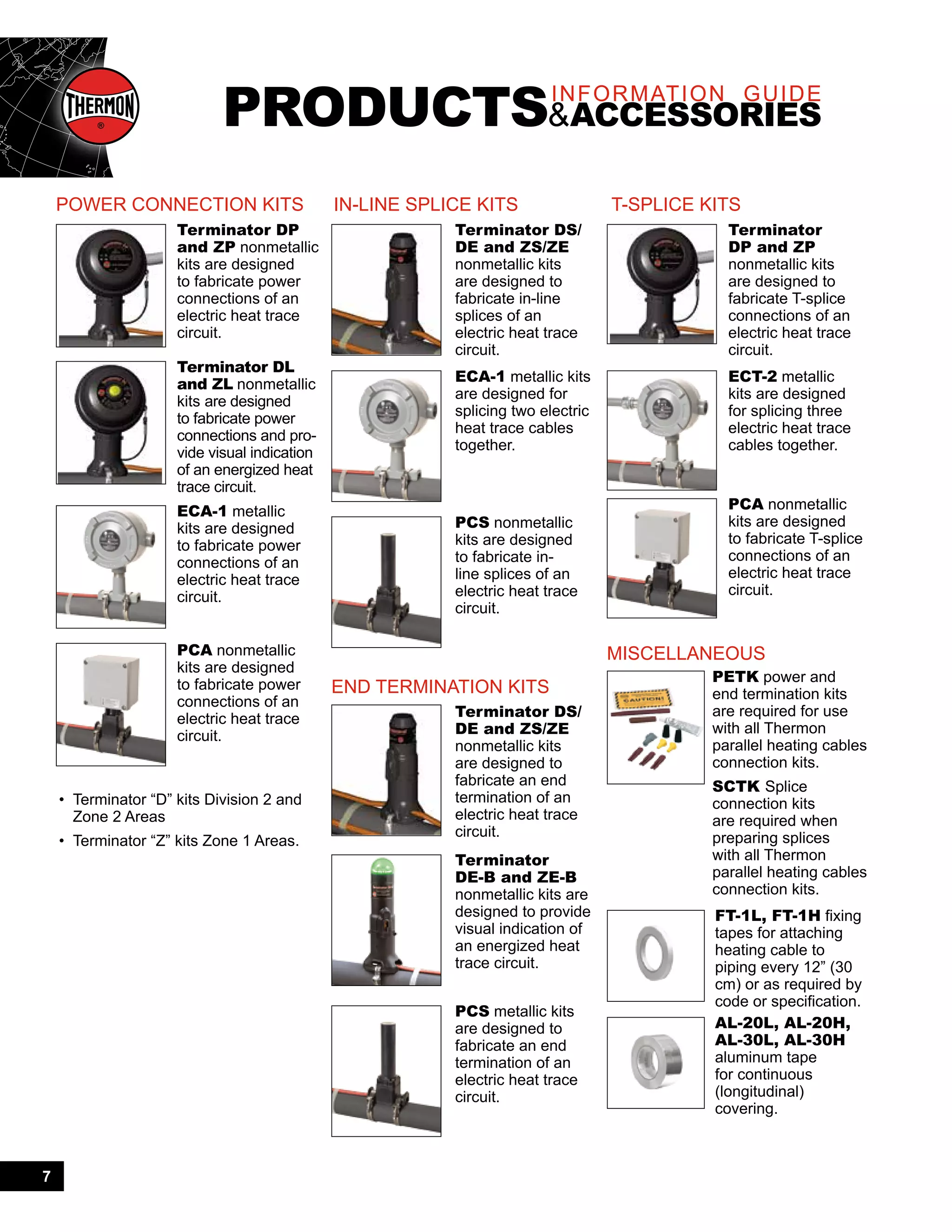 Thermon products and accessories Catalog PDF