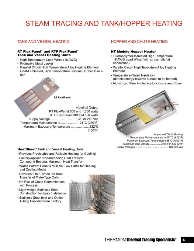 Thermon products and accessories Catalog PDF Home Appliances Home