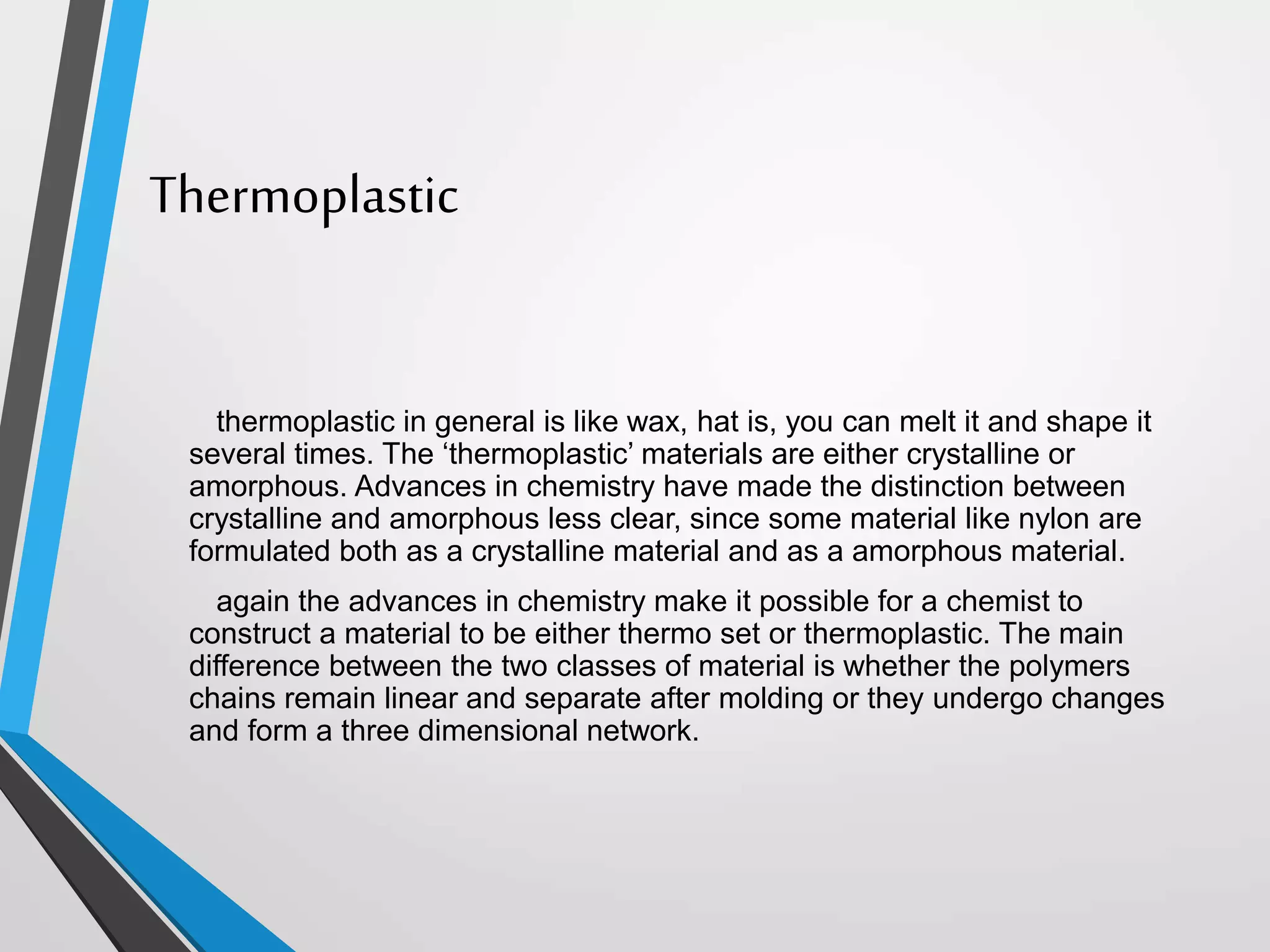 Thermoplastics | PPT