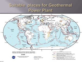 Suitable  places for Geothermal Power Plant