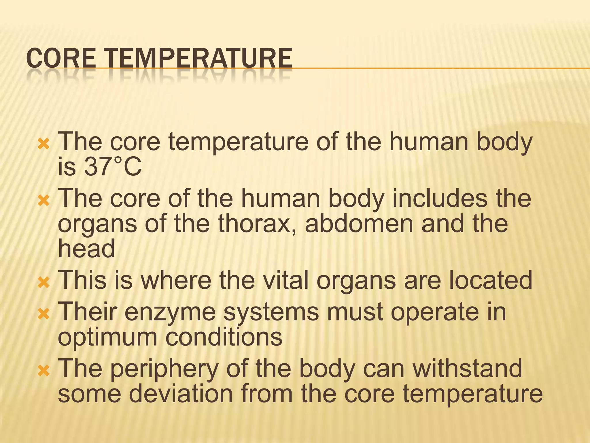Thermoregulation control of body temperature | PPTX