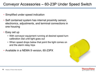 Underspeed Switch Thermo scientific pro line overview - sales training | PPT