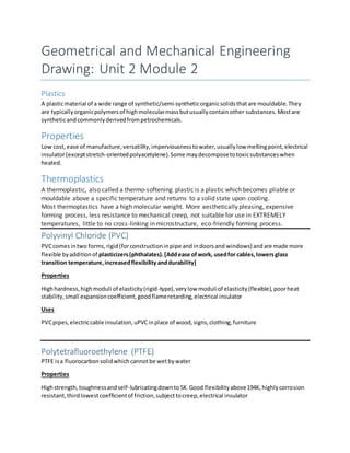 Thermosetting and Thermoplastics | DOCX