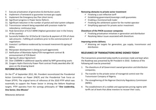 The roadmap for power sector reform update | PDF