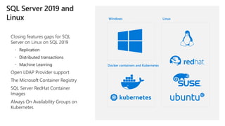 The roadmap for sql server 2019 | PPTX