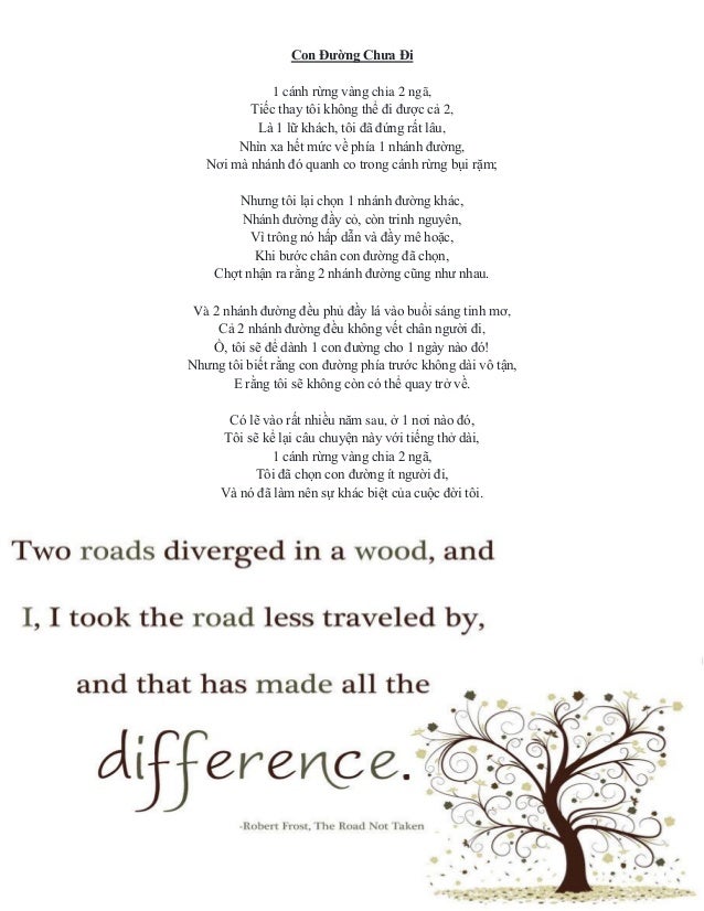 Robert frost the road not taken