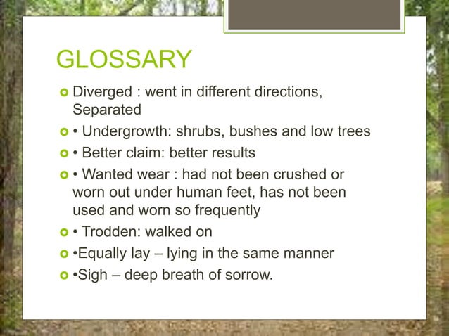 The Road Not Taken PPT | PPT