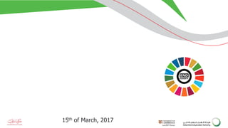 The road to 2030:
sustainable growth
Dr. Mahmoud Mohieldin,
World Bank Group Senior Vice-President
15th of March, 2017
 