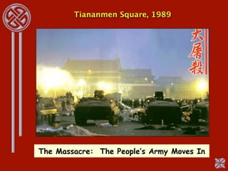 Tiananmen Square, 1989




The Massacre: The People’s Army Moves In
 