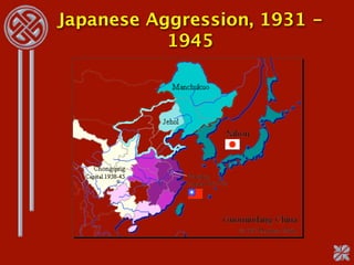 Japanese Aggression, 1931 -
           1945
 