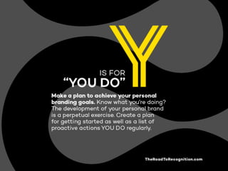 The Road to Recognition - Personal Branding