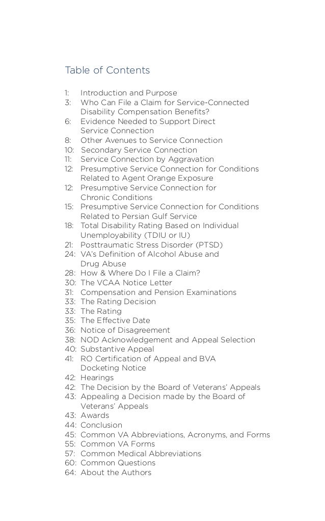 3 letter acronyms medical VA Compensation The Road to Benefits