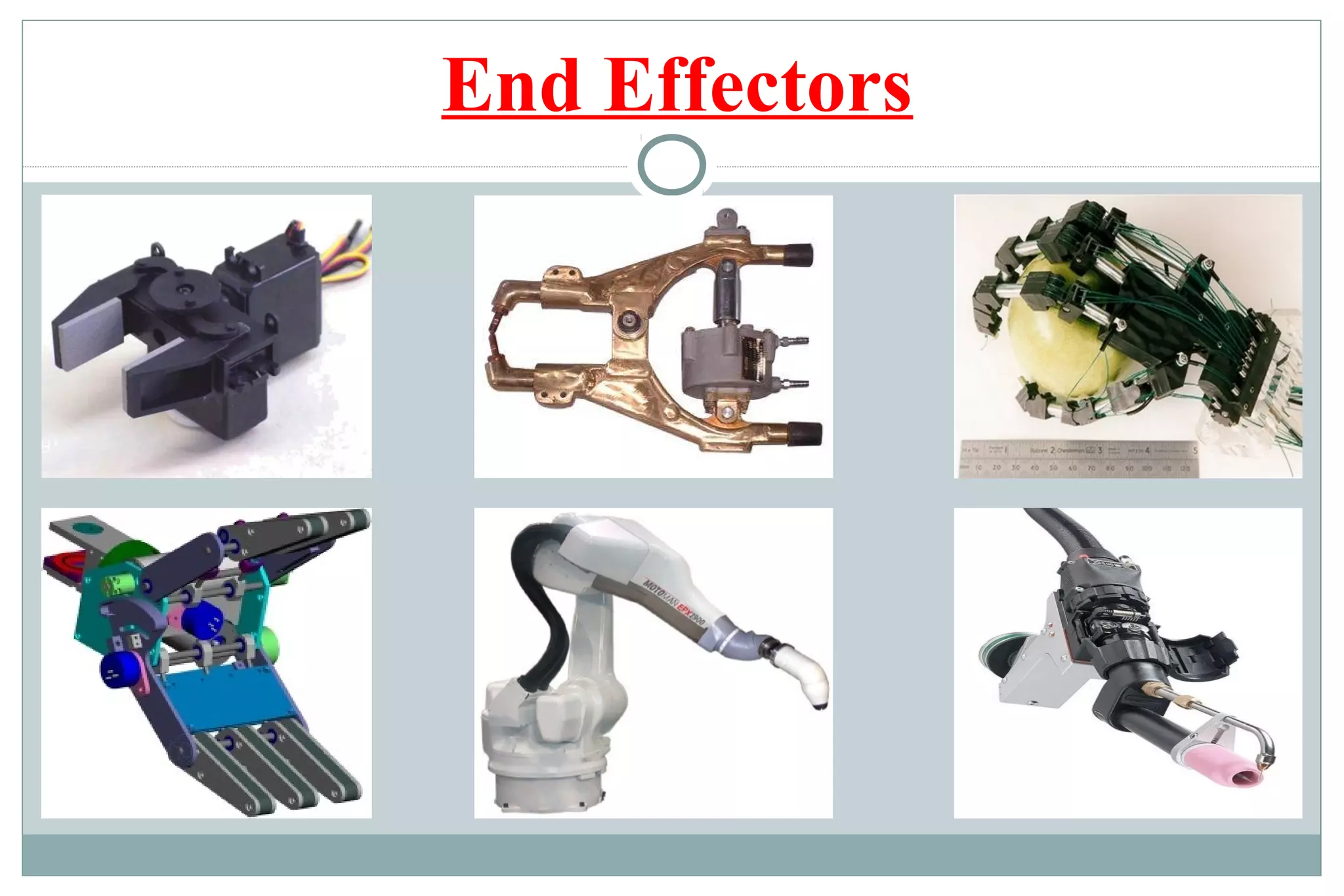 The robotic joints and end effectors | PPT