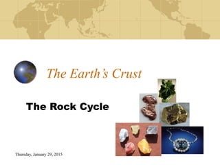 Thursday, January 29, 2015
The Earth’s Crust
The Rock Cycle
 