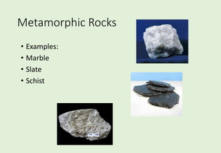 Metamorphic Rocks Printable Example The rock cycle and carbon cycle | PPTX