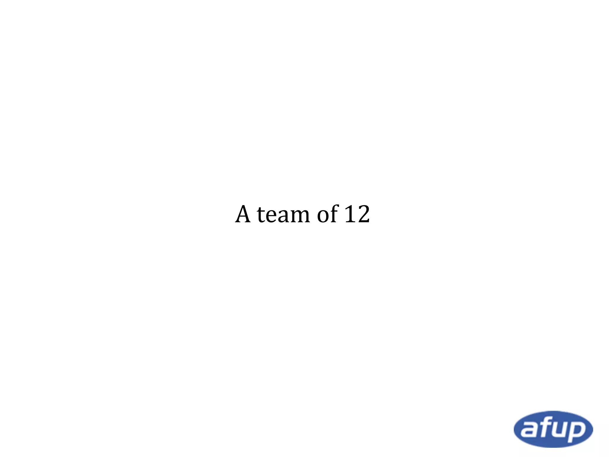 A team of 12

 