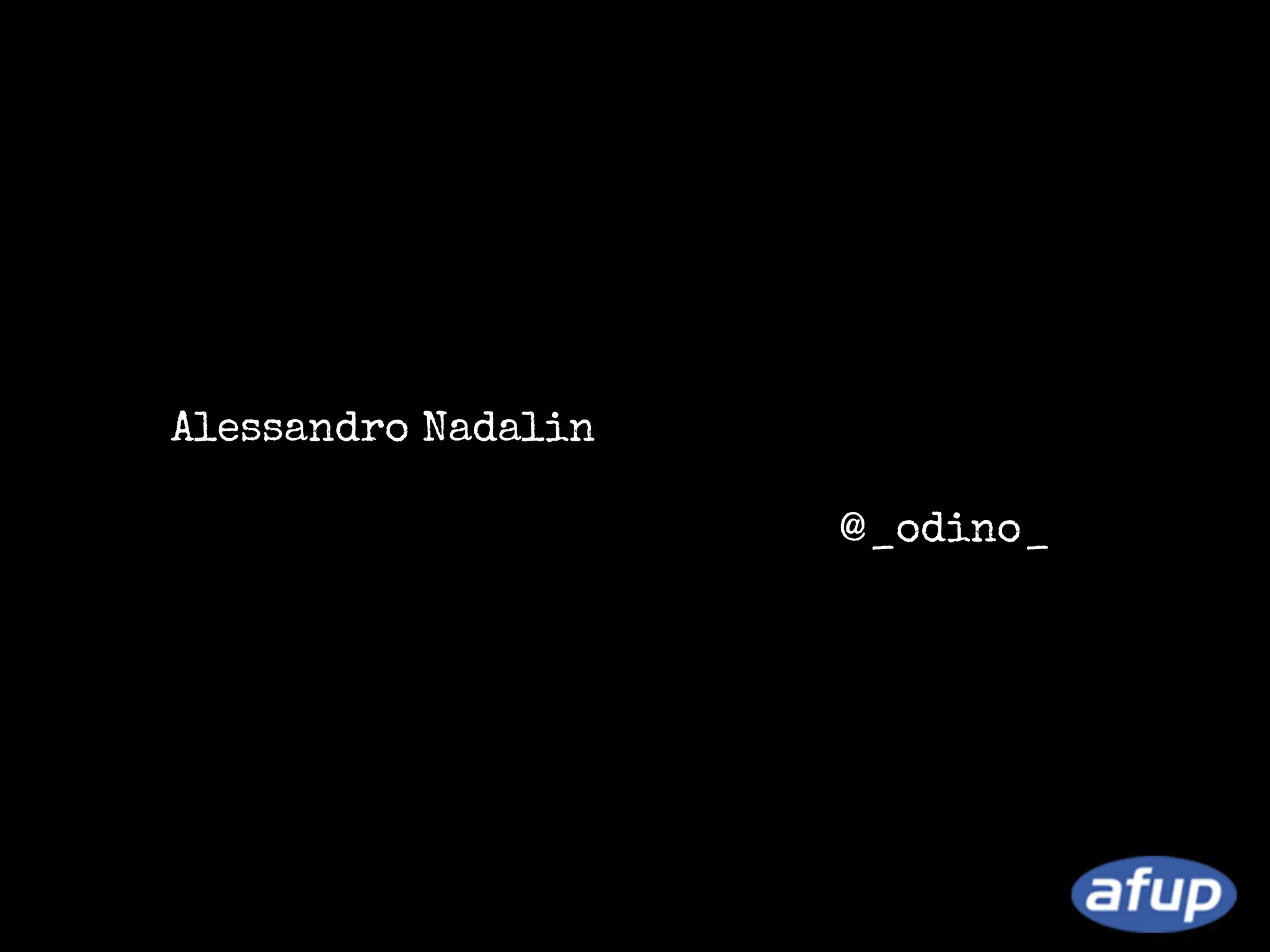 Alessandro Nadalin
@_odino_

 