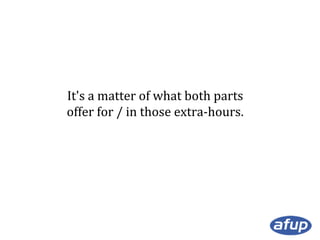 It's a matter of what both parts
offer for / in those extra-hours.

 