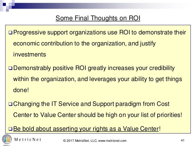 The ROI of ITSM – Know Your Financial Impact! An ITSM Academy Webinar The ROI of ITSM – Know Your Financial Impact! An ITSM Academy Webinar