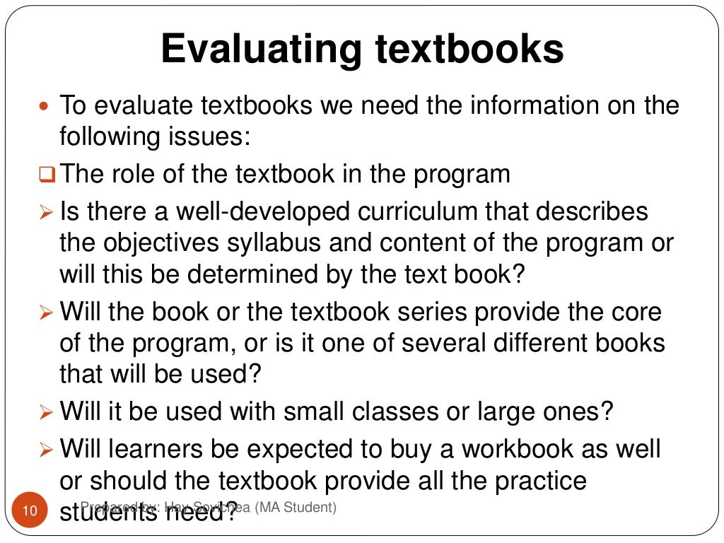 The Role And Design Of Instructional Materials