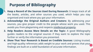 The Role and Types of Bibliography in Academic Research: Structure ...