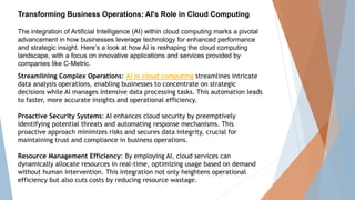 The Role of AI in Cloud Computing: Business Benefits, Use Cases, and ...