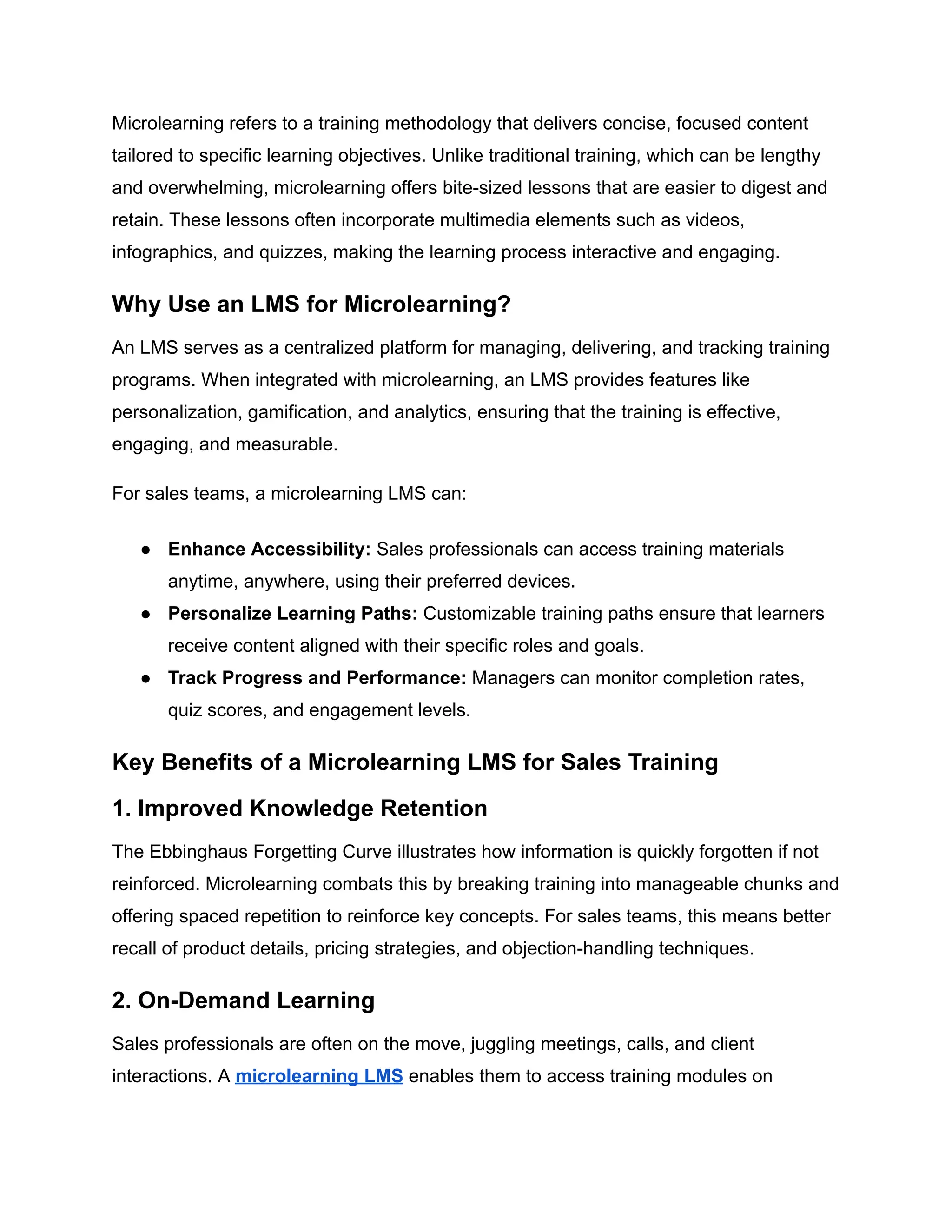 The Role of AI in Enhancing Microlearning LMS for Sales Teams ...