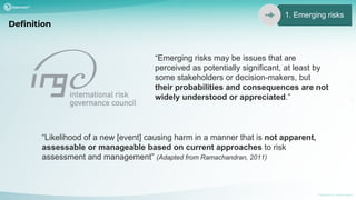 The role of AI in identifying emerging risks in financial services | PDF