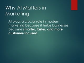 The role of AI in improving marketing.ppt