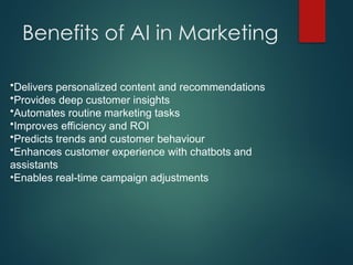 The role of AI in improving marketing.ppt